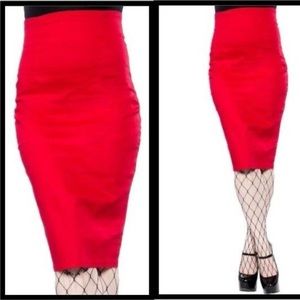 NWT Collectif Fiona Rockabilly Pinup Pencil Skirt